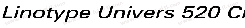 Linotype Univers 520 CnMedium字体转换